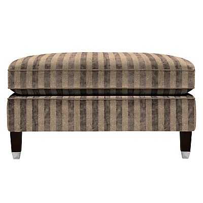 Duresta Grayson Footstool, Umber Leg Scirocco Stripe Mink Duresta Grayson Footstool, Umber Leg Scirocco Stripe Mink